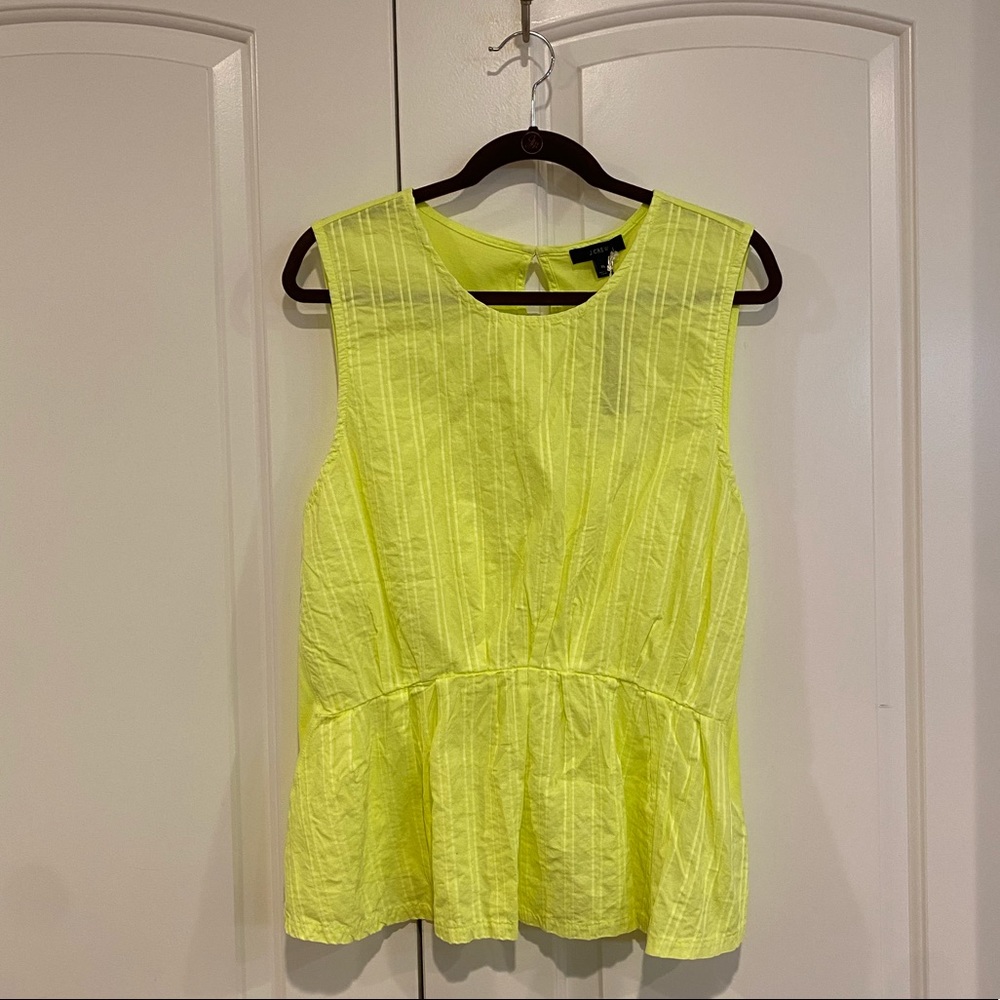 J. Crew Neon Yellow Tank